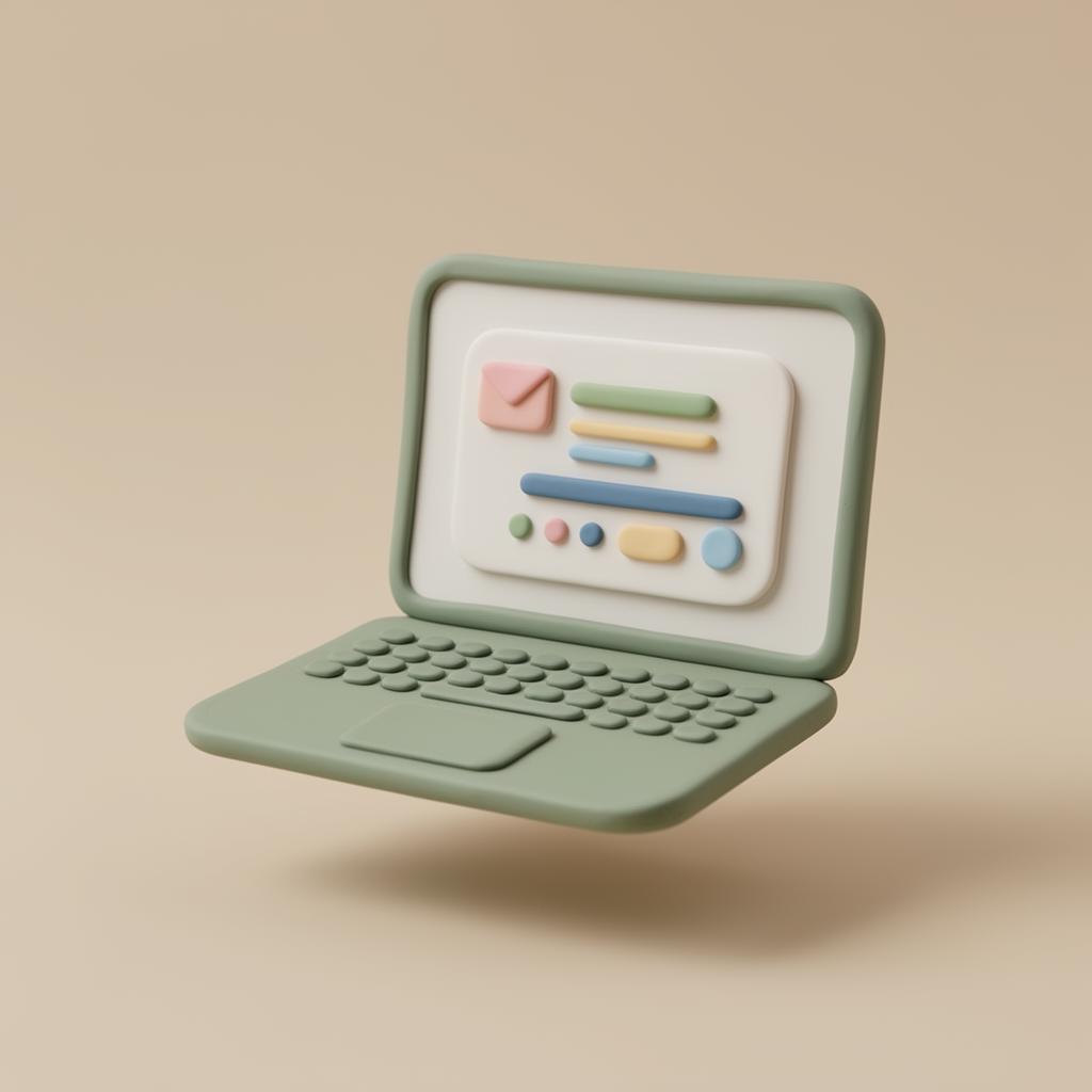 Calm organized digital workspace